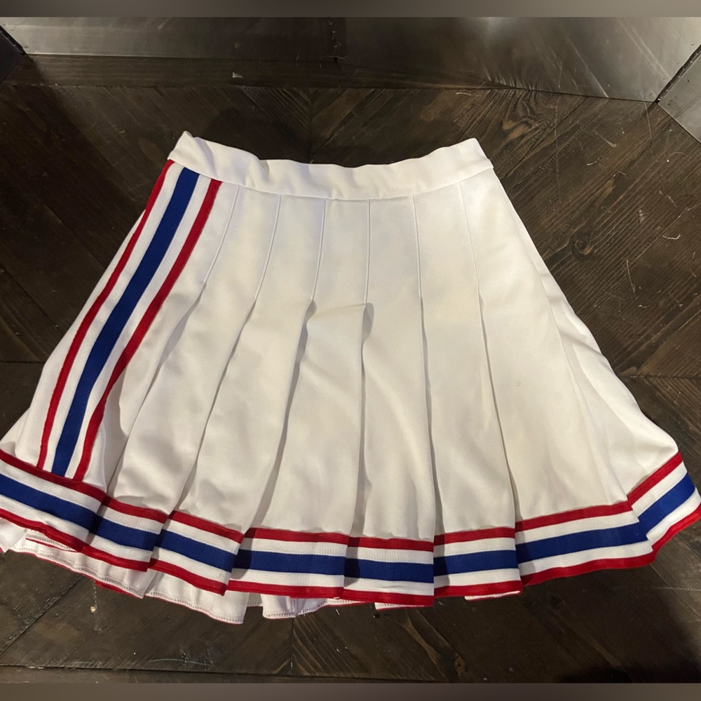 Vintage cheerleader supply co. Red, white & blue cheerleader skirt